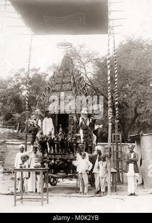 Juggernaut oder religiöse Festival Auto, Indien, c 1880 Stockfoto