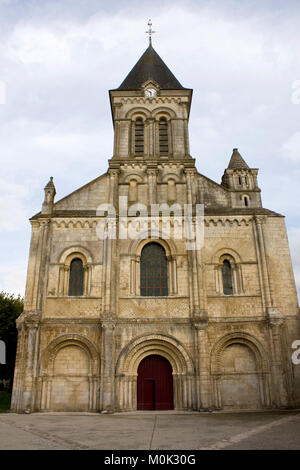 Abtei von Saint-Vincent von Nieul-sur-l'Autise, Vendée, Frankreich Stockfoto