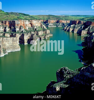 Bighorn Lake und Canyon in der Nähe von Fort Smith, Montana Stockfoto