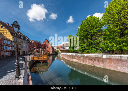 La Petite Venise Viertel in der Stadt. Wandern entlang des Kanals in Klein Venedig Stockfoto