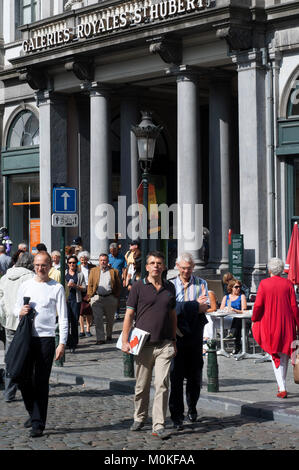 Galerien St Hubert Einkaufspassage im Stadtzentrum, Brüssel, Belgien. Stockfoto