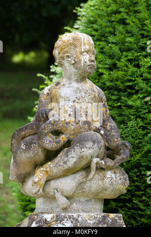 Subtile, anspruchsvoll und voller Geschmack Garten und Chateau La Chatonniere in der Nähe von Villandry. Tal der Loire Stockfoto