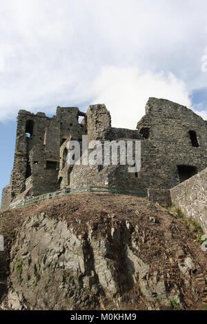 Die Wände einer normannischen Burg - das King John's Castle (oder Carlingford Schloss), Carlingford, County Louth, Irland. Stockfoto