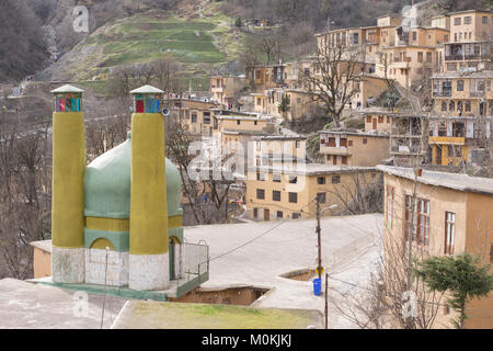 Masuleh, IRAN - Dezember 22, Bergdorf Masouleh 2017 der Provinz Gilan Stockfoto