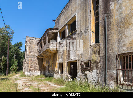 Verfallene Krankenhaus, Verloren, Eleousa, Rhodes Stockfoto