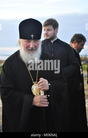 Patriarch Kirill (Gundyaev). Leiter der Russischen Orthodoxen Kirche Stockfoto