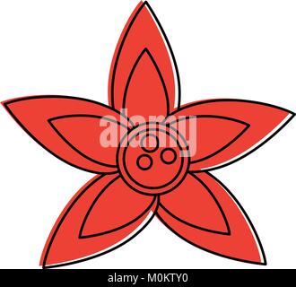 Süße Blume Symbol Stock Vektor