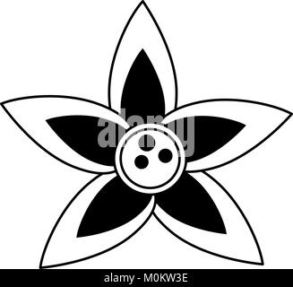 Süße Blume Symbol Stock Vektor