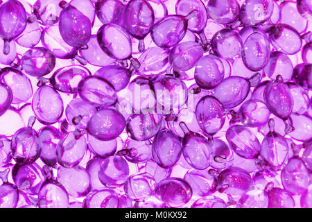 Haut und Haar Vitamin Serum Kapseln in Container, den Hintergrund und die Textur Stockfoto