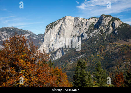 Blick von der Tressenstein Berg, über der, im Ausseerland Altaussee, Steiermark, Österreich, Stockfoto