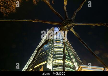 Japan, Honshu Island, Region Kanto, Tokyo Roppongi Hills Mori Tower, Mutter von Maman - Skulptur de Louise Bourgeois französische Künstler Stockfoto