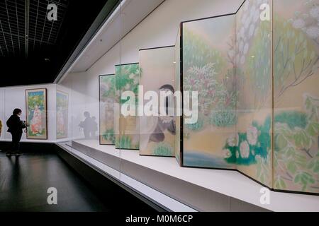 Japan, Honshu Island, Region Kanto, Tokio, Chyoda, MOMAT, das Nationalmuseum für Moderne Kunst in Tokio, Knospen kommen im Frühjahr vom Maler Kawasaki Shoko Stockfoto