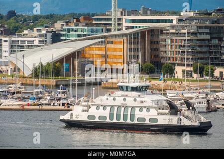 Norwegen, Oslo, Tjuvholmen district, Astrup Fearnley Museum für Zeitgenössische Kunst Stockfoto