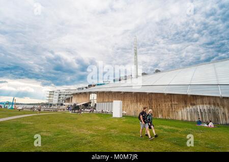 Norwegen, Oslo, Tjuvholmen district, Astrup Fearnley Museum für Zeitgenössische Kunst Stockfoto