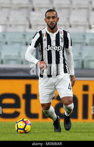 22. Januar 2018, Allianz Stadion, Turin, Italien; Serie A Fußball, Juventus gegen Genua; Prairie Benatia von Juventus Turin Credit: Giampiero Sposito/Alamy leben Nachrichten Stockfoto