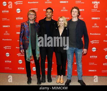 Park City, UT, USA. 22 Jan, 2018. Tom Felton, Devon Terrell, Naomi Watts, George MacKay in der Ankunftshalle für OPHELIA Premiere auf dem Sundance Film Festival 2018, Eccles Theater, Park City, UT 22. Januar 2018. Credit: JA/Everett Collection/Alamy leben Nachrichten Stockfoto