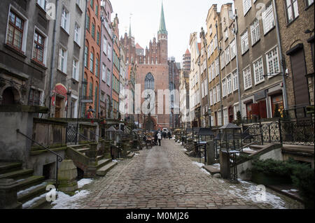 Danzig, Polen. 23 Jan, 2018. Besucher Blick auf nationalsozialistischen und sowjetischen Propaganda in einem der Ausstellung die Zimmer im 2. Weltkrieg Museum in Danzig. Credit: Omar Marques/SOPA/ZUMA Draht/Alamy leben Nachrichten Stockfoto