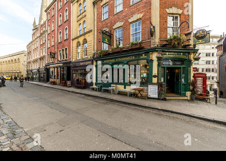 Seamus O'Donnells Irish Bar im St Nicholas Market Quarter. Bristol UK Stockfoto