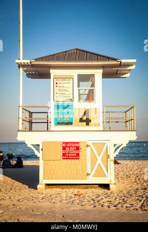 Life guard stand in Clearwater Beach. Stockfoto