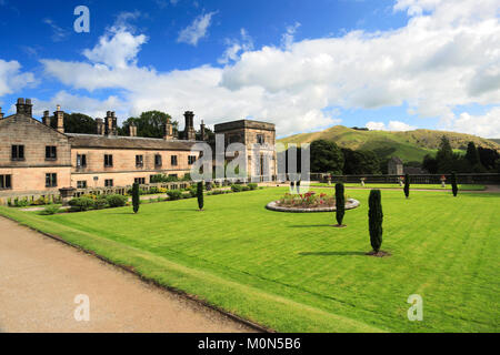 Sommer, Ilam Halle im Dorf von Ilam, Staffordshire, England, UK Stockfoto