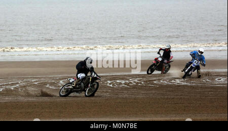 Motorrad Racing Mablethorpe Stockfoto