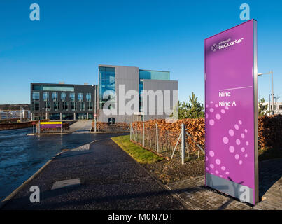 Modernes Laborgebäude am bioQuarter in Edinburgh, Schottland, Vereinigtes Königreich Stockfoto