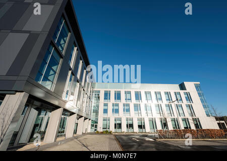 Modernes Laborgebäude am bioQuarter in Edinburgh, Schottland, Vereinigtes Königreich Stockfoto