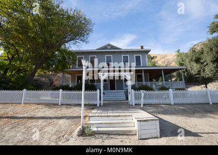 Das "große Haus", alias Pico Cottage, Mentryville Park. Ehemaliges Herrenhaus von Charles Alexander Mentry. Stockfoto