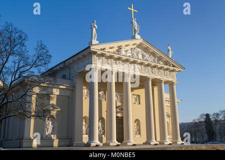 Die Kathedrale Basilika des hl. Stanislaus und Vladislaus ist das wichtigste Symbol und geistige Zentrum der litauischen Hauptstadt sowie ein Denkmal für die Stockfoto