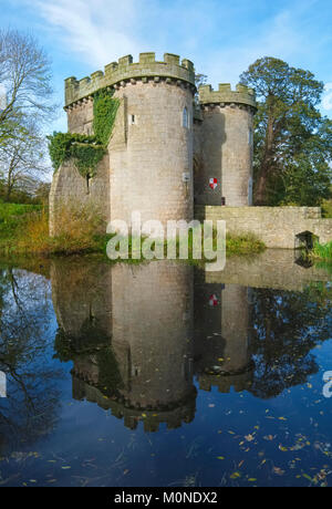 Whittington Schloss, in der Nähe von Telford, Shropshire. Stockfoto