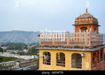 Jaipur, Rajasthan, Indien, 25.. Januar 2017: Eine Luftaufnahme der Stadt Jaipur Stockfoto