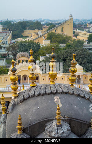 Jaipur, Rajasthan, Indien, 25.. Januar 2017: Eine Luftaufnahme der Stadt Jaipur Stockfoto