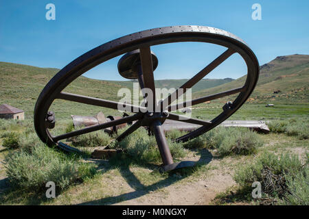 Bild aus Bodie State Historic Park in der Nähe des Mono Lake und Bridgeport, Kalifornien. Stockfoto