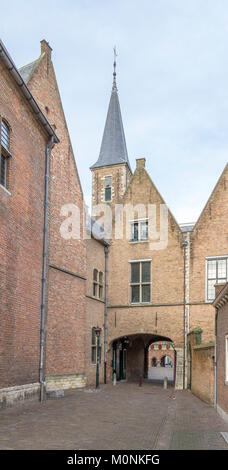 Landschaft um Abtei Middelburg in Middelburg in der niederländischen Provinz Zeeland Stockfoto