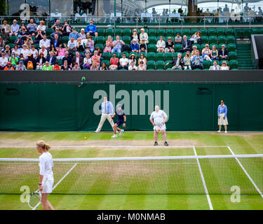 Kim Clijsters und Chris Quinn, Wimbledon Stockfoto