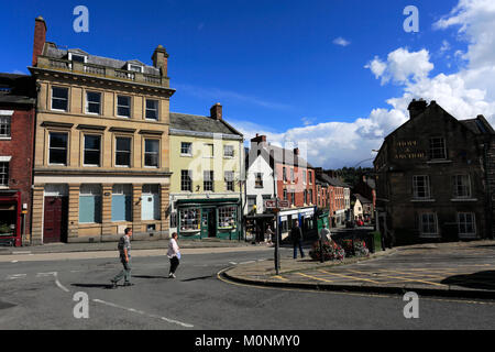 Sommer, wirksworth Stadtzentrum, Peak District National Park; Derbyshire; England; UK Stockfoto