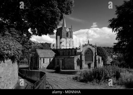 Sommer, St Marys; Pfarrkirche; Wirksworth Stadt, Peak District National Park; Derbyshire; England; UK Stockfoto