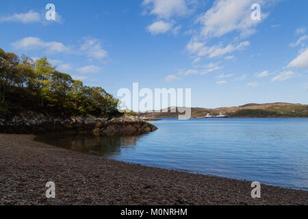 Weiß Shore Beach in Culag Woods Stockfoto