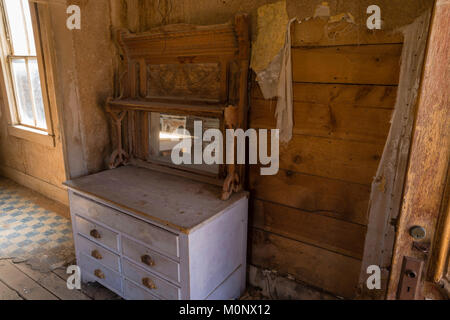 Bild aus Bodie State Historic Park in der Nähe des Mono Lake und Bridgeport, Kalifornien. Stockfoto