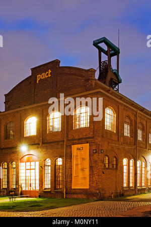 PACT Zollverein, Performing Arts Choreographischen Zentrum NRW Tanzlandschaft Ruhr, Dämmerung, Essen, Ruhrgebiet Stockfoto