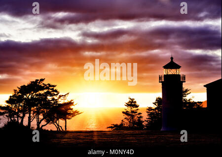 Sonnenuntergang an der Admiralität Wärme Licht Stockfoto