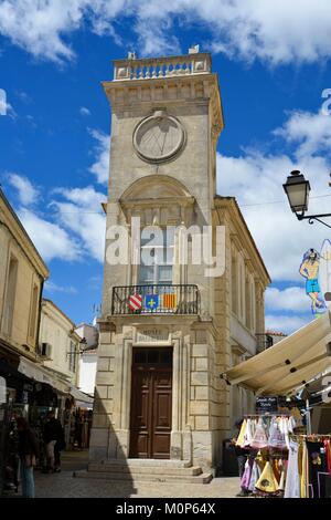 Frankreich, Bouches-du-Rhone, Sainte Marie de la Mer, Baroncelli Museum, das ehemalige Rathaus in der Fußgängerzone Stockfoto