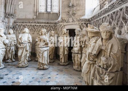 Frankreich, Somme, Rue, der Heilige Geist Kapelle, zwischen 1440 und 1515 erbaut, ist eine große Gebäude im Gotischen flamboyant Picard Kunst Stockfoto