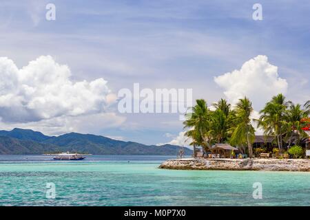 Philippinen, Palawan, Roxas, Johnson, Insel, modessa Island Resort Stockfoto