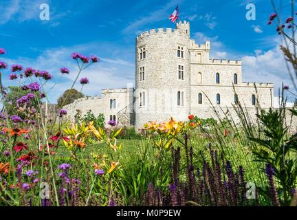 Frankreich, Pas-de-Calais, Condette, Hardelot Burg aus dem 13. Jahrhundert stammenden Schloss umgestaltet in einem Herrenhaus aus dem 19. Jahrhundert Stockfoto