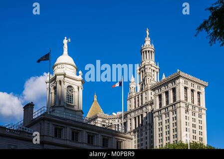 United States, New York City, New York, Stadt, Manhattan, die David N. Dinkins Städtische Gebäude Stockfoto