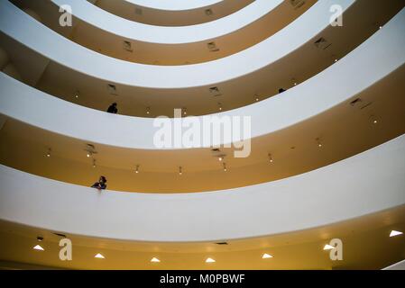 United States, New York, New York City, in der Upper East Side, Guggenheim Museum, Lobby innen Stockfoto