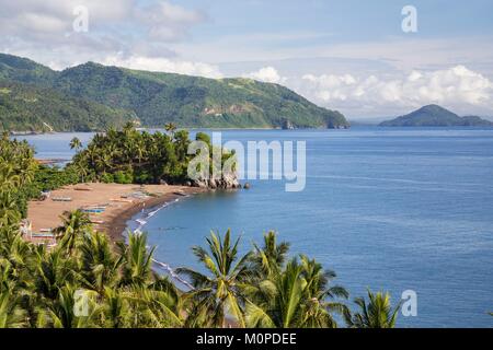 Philippinen, Luzon, Provinz Albay, Tiwi, Matalibong Strand Stockfoto