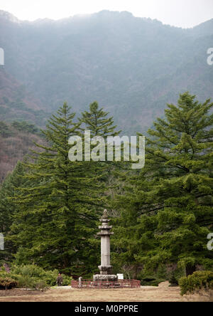 Pagode in Pohyon-sa koreanischen buddhistischen Tempel, Hyangsan Myohyang Grafschaft, Mount, Nordkorea Stockfoto