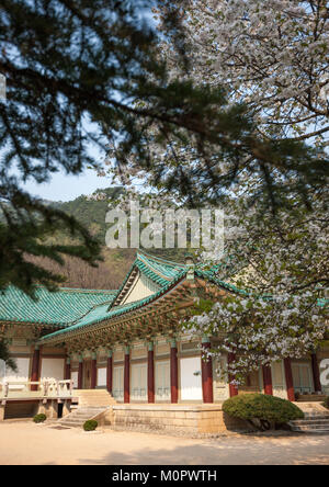 Pohyon-sa koreanischen buddhistischen Tempel, Hyangsan Myohyang Grafschaft, Mount, Nordkorea Stockfoto